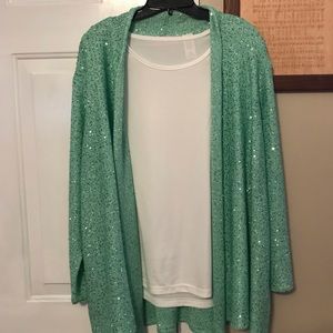 Alfred Dunner Woman, sequined 2-piece set Size 2X